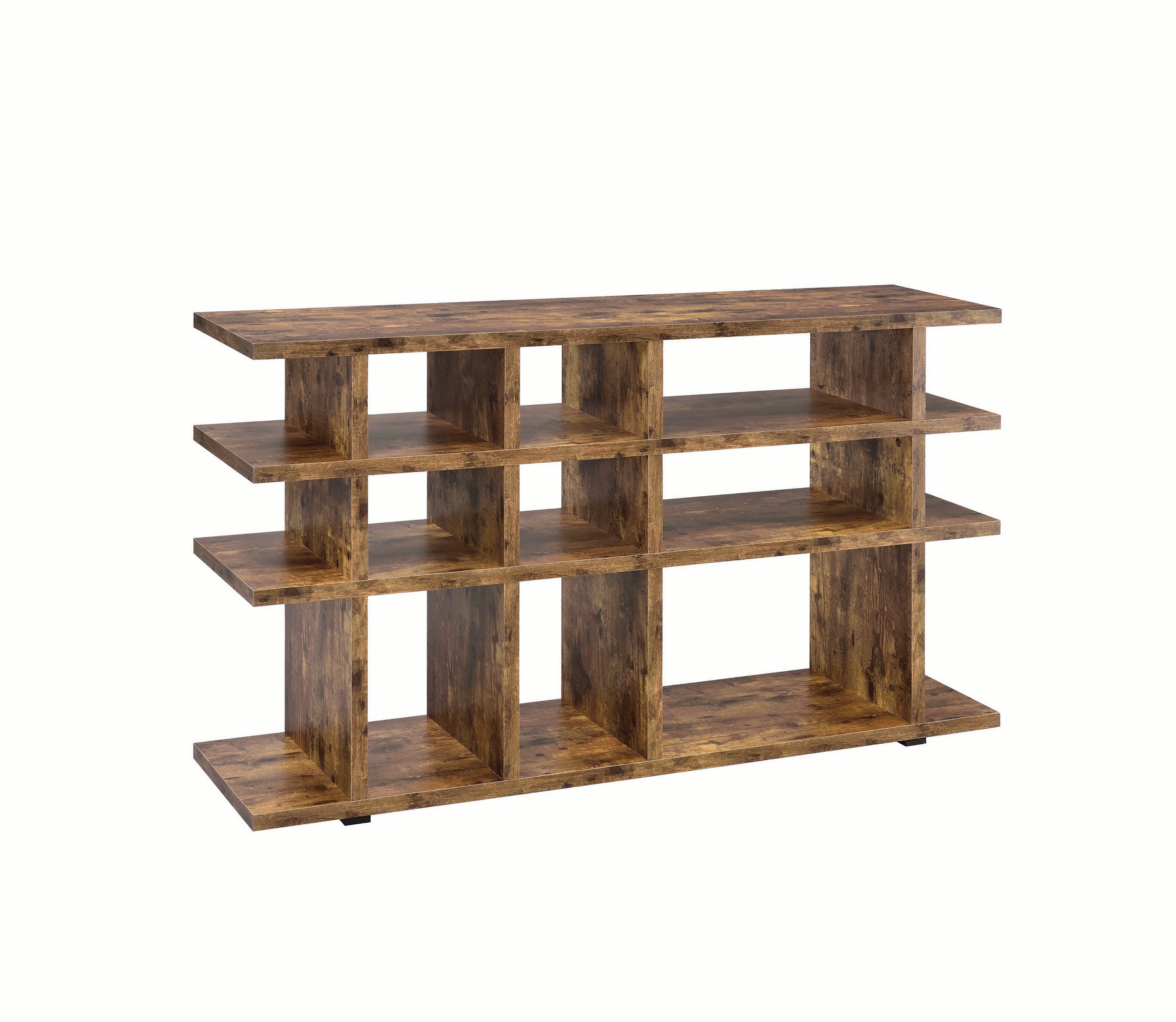 Coaster Furniture 3-Tier Bookcase Antique Nutmeg Open Shelves 801848