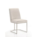 Sydney 19.1 Steel/Velvet Dining Chairs in Abalone Gray (Set of 2)