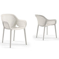 Atra Resin Patio Dining Chair in Cool Gray - (Set of 2)