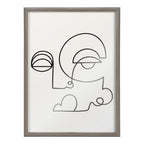 Blake Inner Battle Framed Printed Glass by Shatha Al Dafai