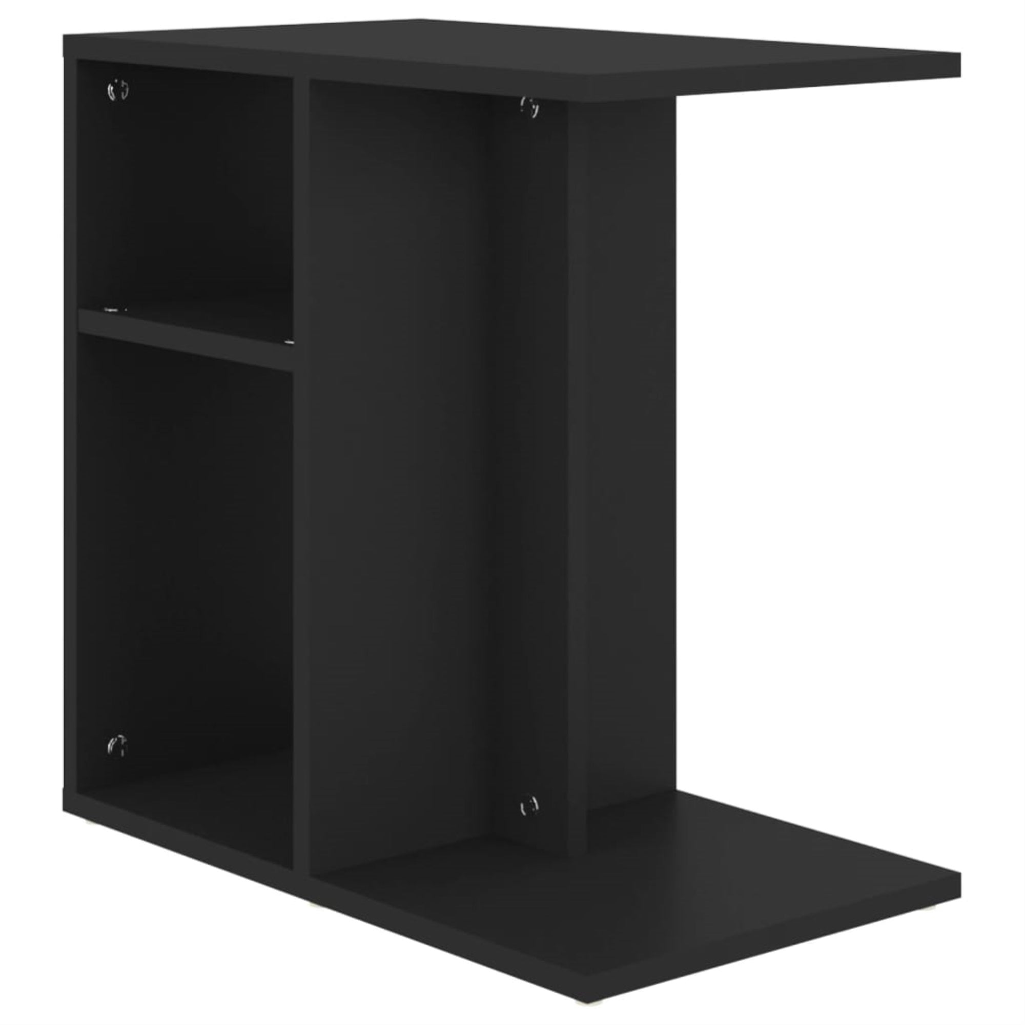 vidaXL Side Table Black 19.7''x11.8''x19.7'' Chipboard