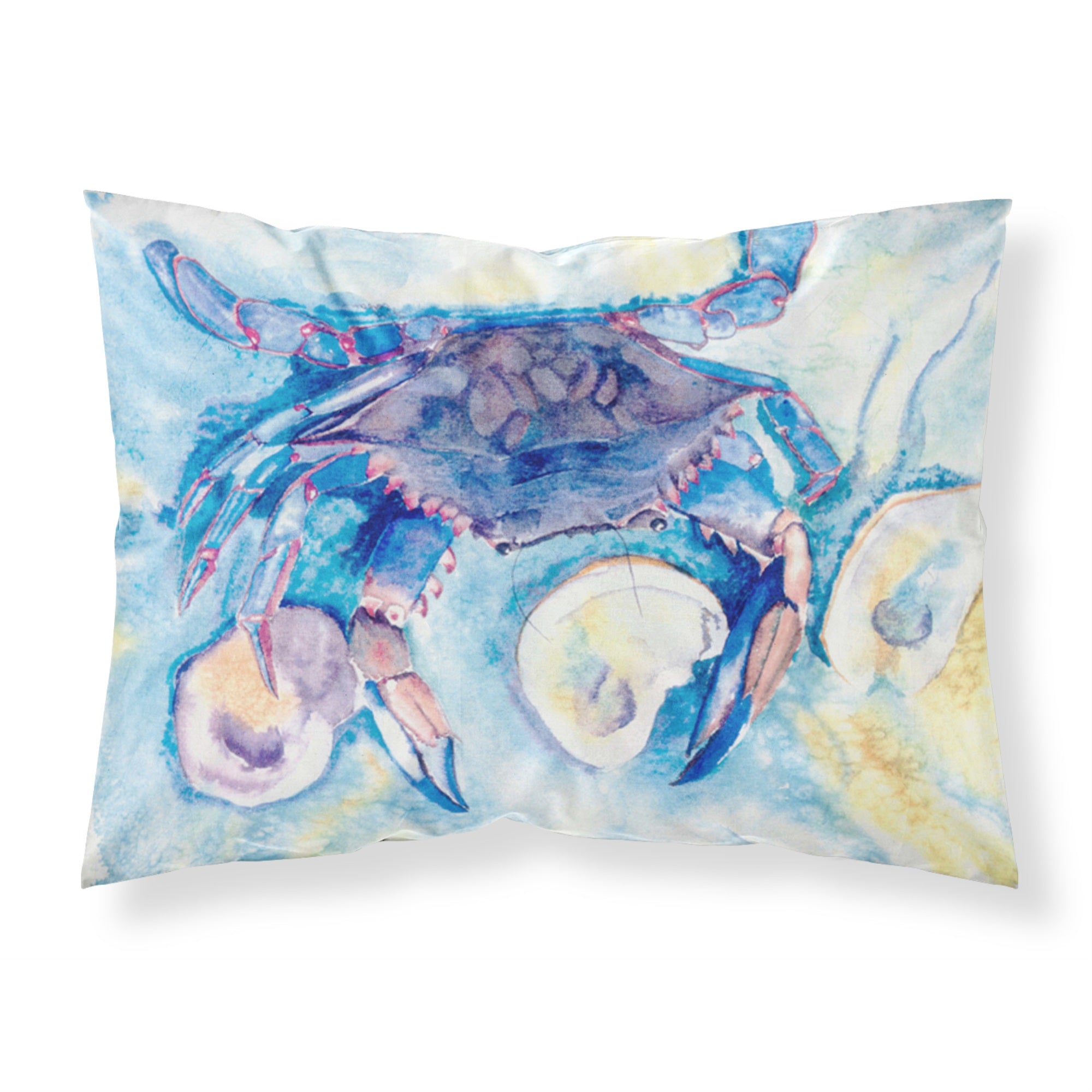 'Caroline'S Treasures 8042Pillowcase Crab Moisture Wicking Fabric Standard Pillowcase, Large, Multicolor'