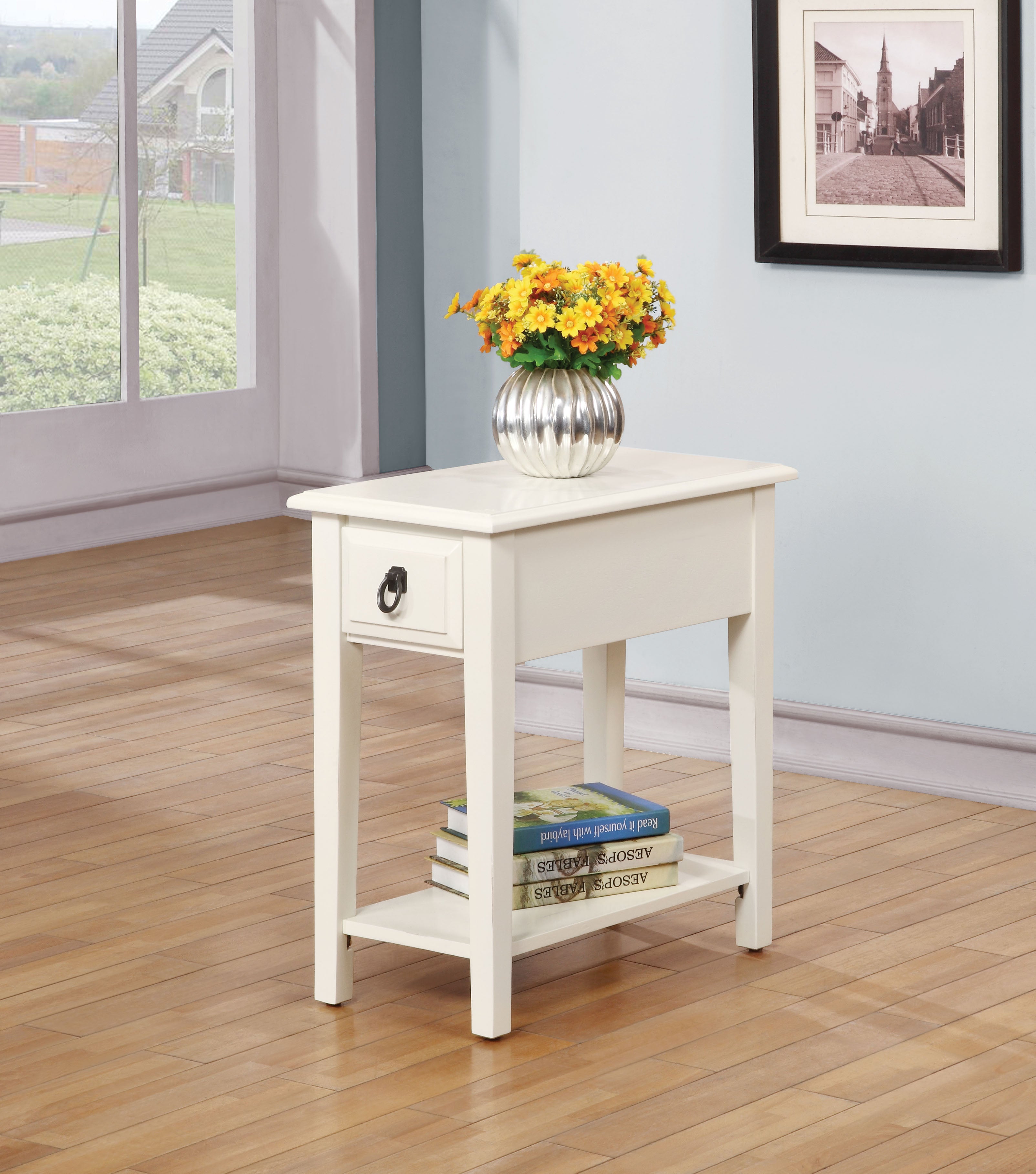 Jeana - Side Table White