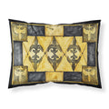 'Caroline'S Treasures 8089Pillowcase Fleur De Lis Moisture Wicking Fabric Standard Pillowcase, Large, Multicolor'