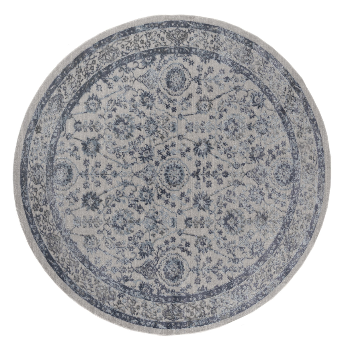 United Weavers Cascades Shasta Blue Round Rug 710 Inch  Rd
