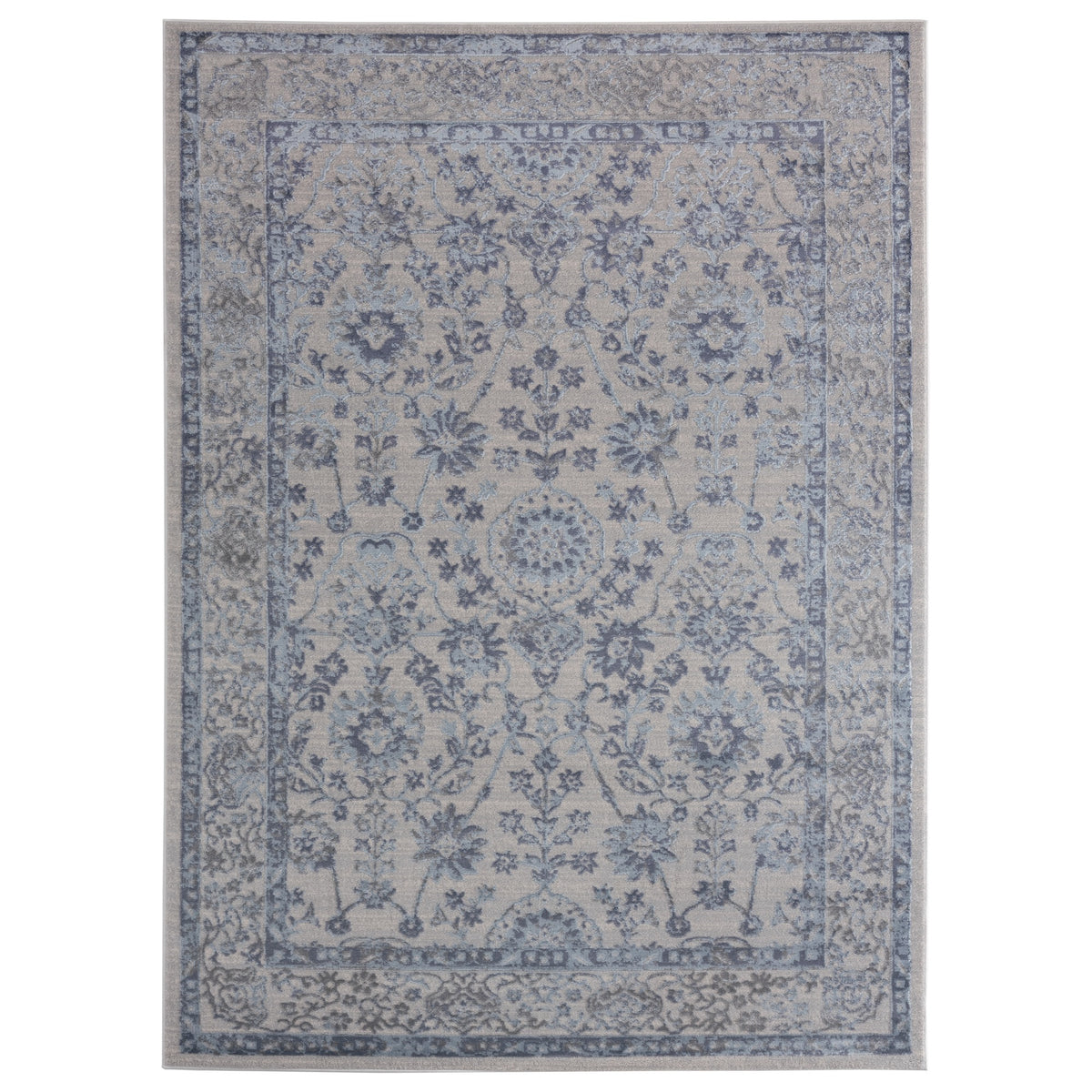 United Weavers Cascades Shasta Blue Area Rug 710 Inch  X 106 Inch