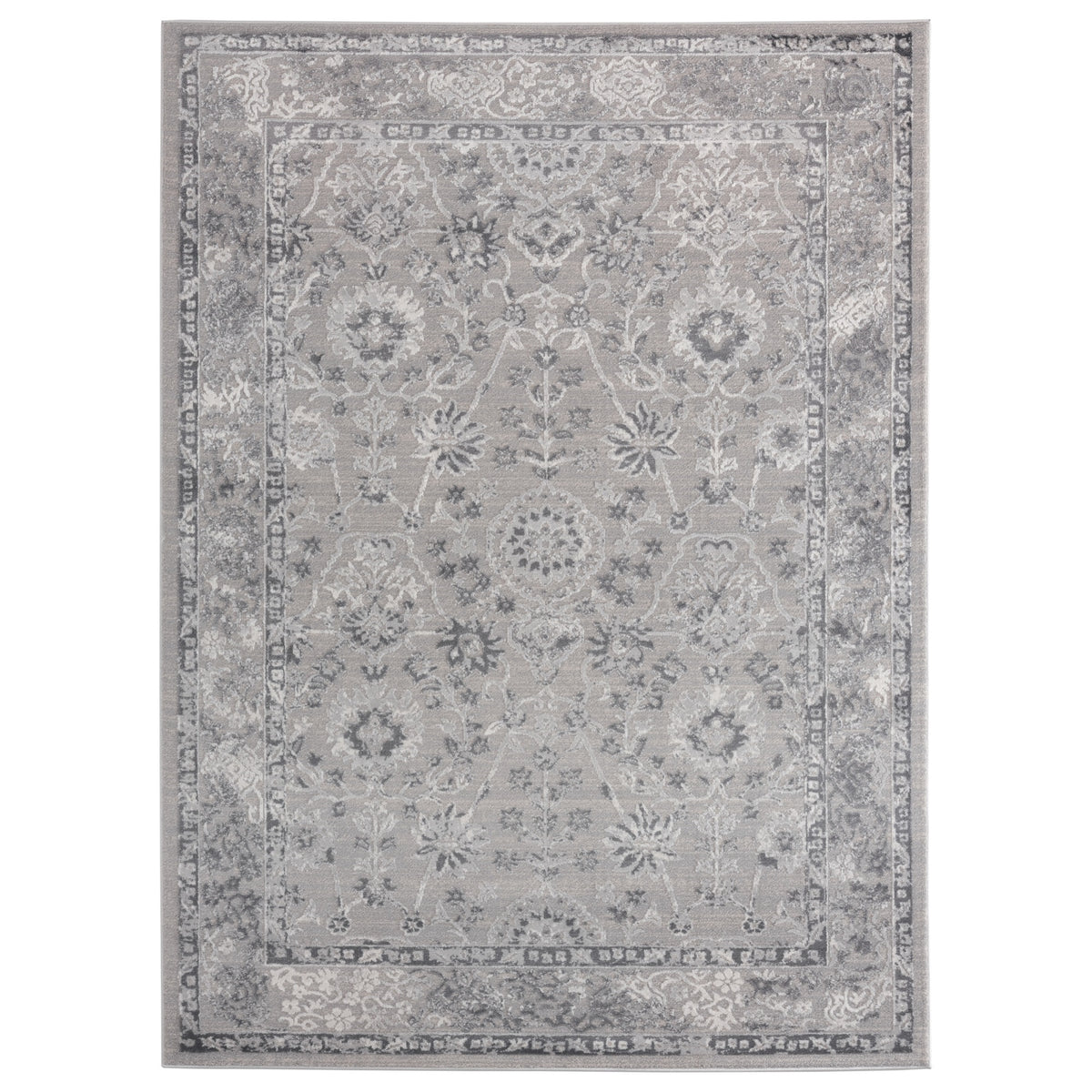 United Weavers Cascades Shasta Grey Area Rug 53 Inch  X 72 Inch