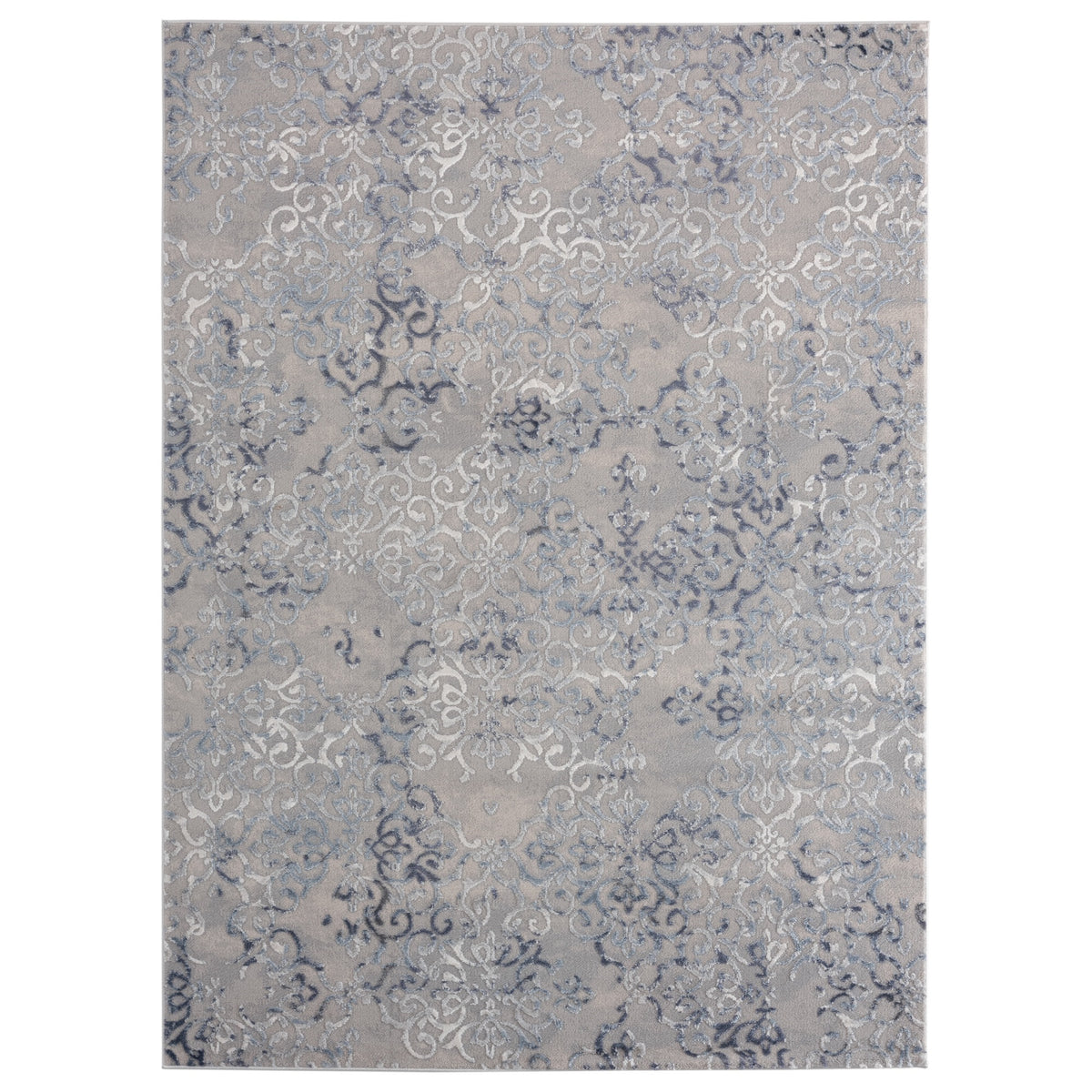 United Weavers Cascades Marblemount Blue Area Rug 53 Inch  X 72 Inch