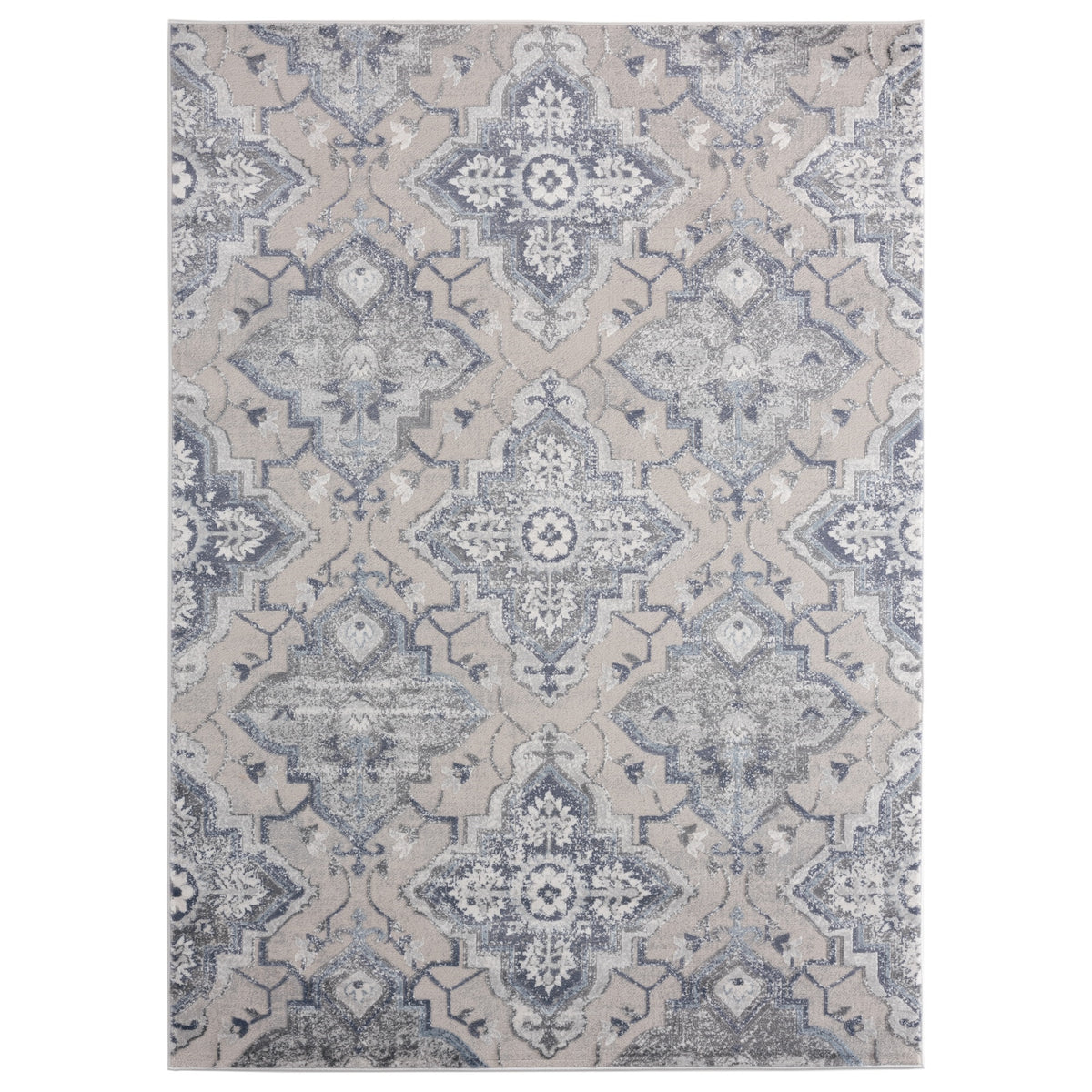 United Weavers Cascades Leavenworth Blue Area Rug 53 Inch  X 72 Inch