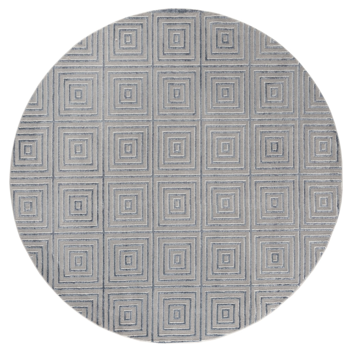 United Weavers Cascades Tehama Blue/Grey Round Rug 710 Inch  Rd