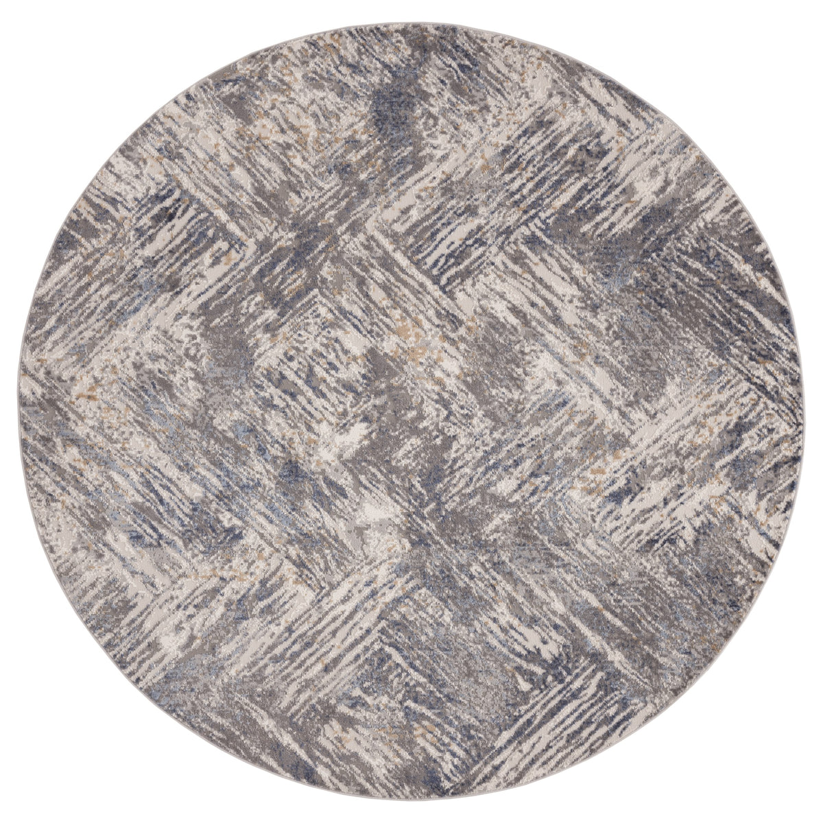 United Weavers Austin Archer Blue Round Rug 710 Inch  Rd