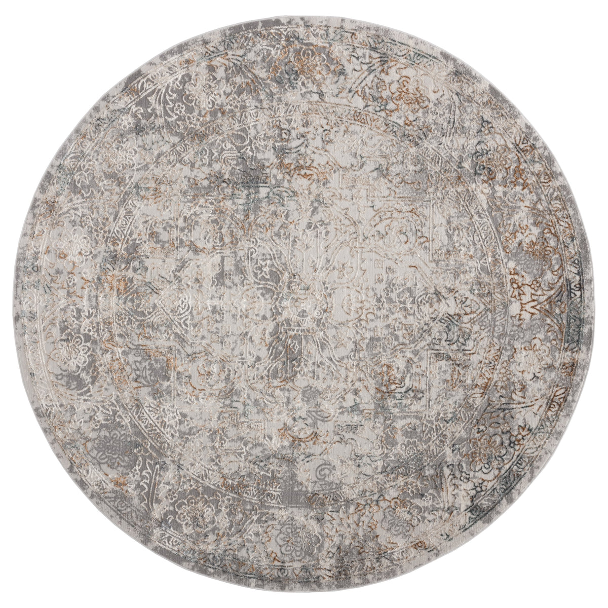 United Weavers Emojy Chi Wheat Round Rug 710 Inch  Rd