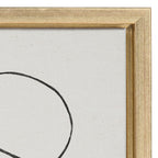 Sylvie Dancing Circles Framed Canvas by Teju Reval of SnazzyHues