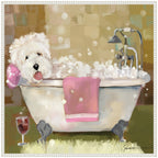Sylvie Tiny Bubbles Framed Canvas by Mary Sparrow