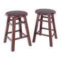 Element 2-Pc Dining Stool Set, Walnut
