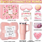 Birthday Gifts For Women Self Care Gifts Get Well Soon Gifts Package Rose Relaxing Spa Gift Anniversary Gift Basket Kit With Fla