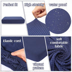 Newwiee 8 Patio Stretch Sofa Cushion Covers Outdoor Cushion Covers Replacement Couch Slipcovers Sofa Seat Cover Soft Chair Cover