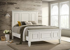 Coaster Sandy Beach Eastern King Bed, Cream White