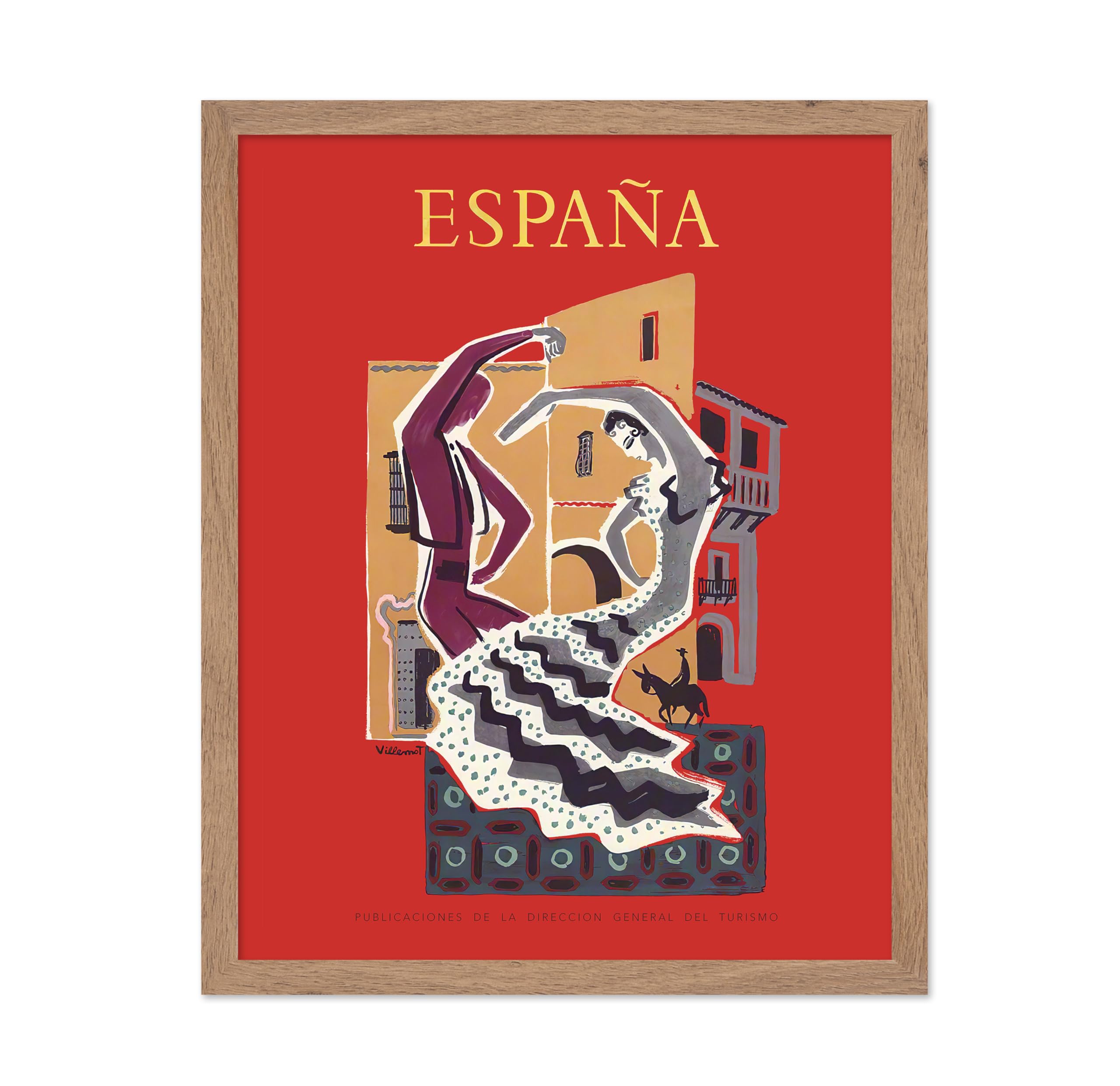 Poster Master Travel Poster - Vintage Espana Spain Print - Unique Wall Decor for Home, Living Room, Kitchen, Office, Bedroom, Ba
