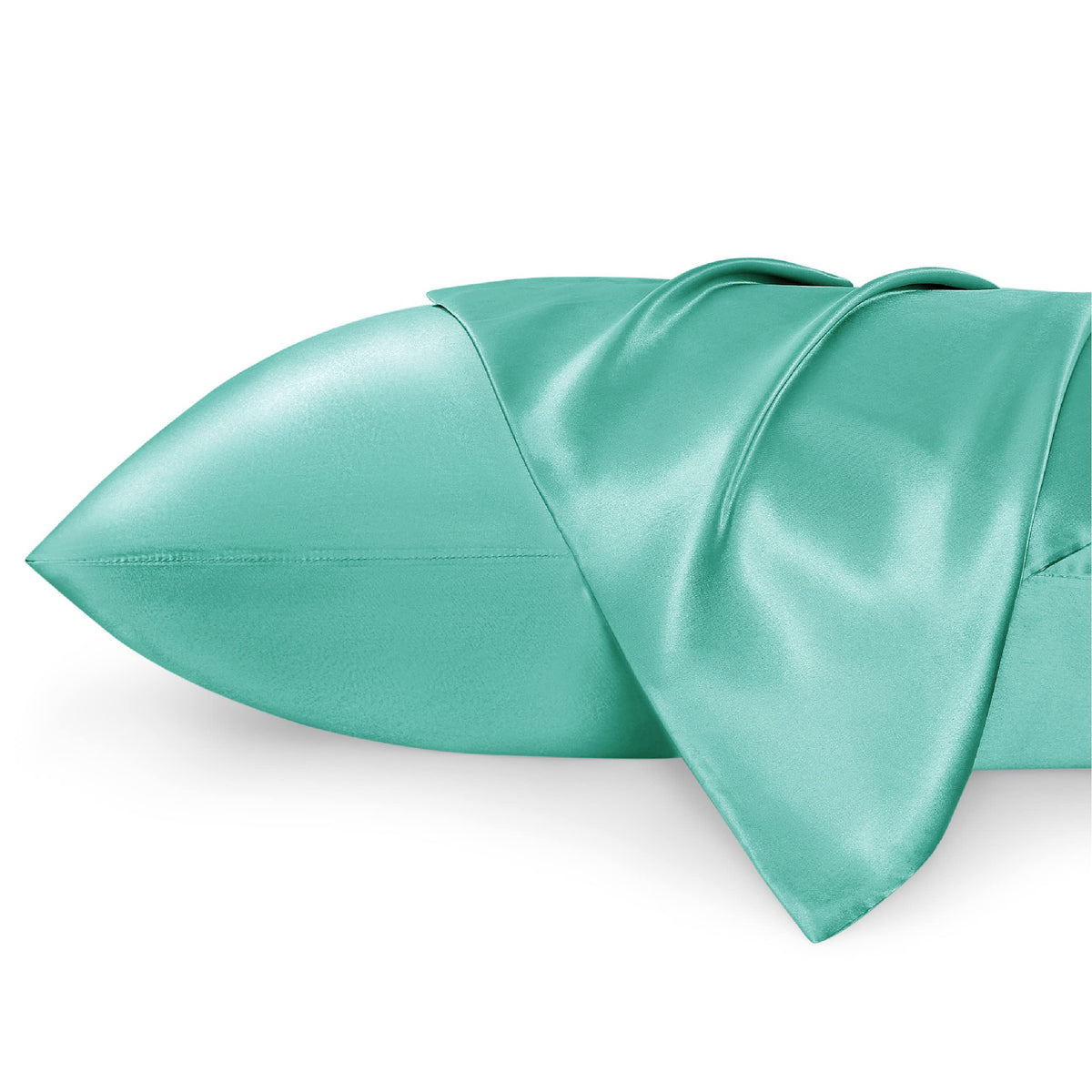 Bedsure King Size Satin Pillowcase Set Of 2 - Forest Green Silk Pillow Cases For Hair And Skin 20X36 Inches, Satin Pillow Covers