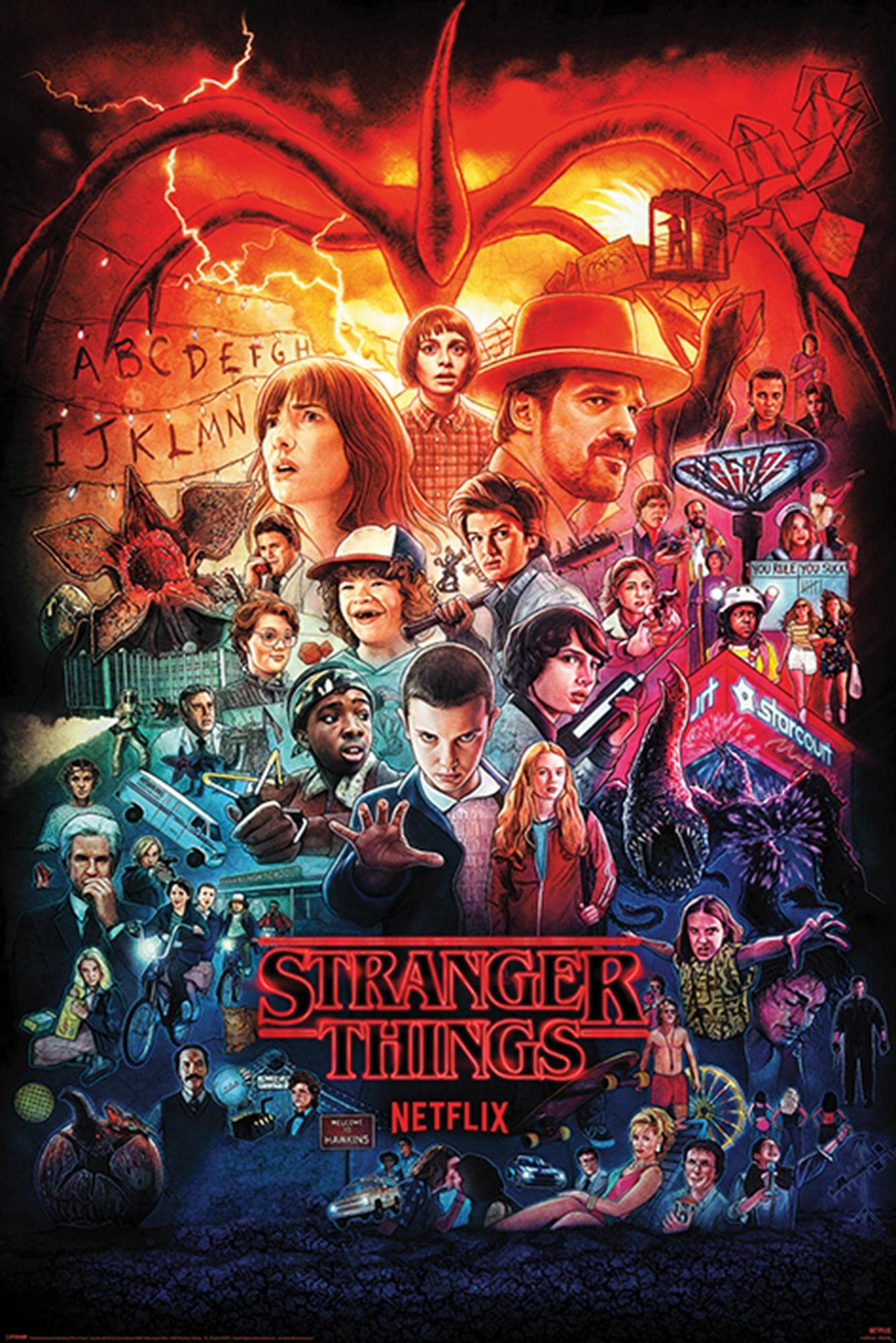 Pyramid International Stranger Things 4 Poster Seasons Montage