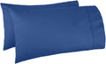 Amazon Basics 400 Thread Count Cotton Pillow Cases, King, 40 L x 20 W, Navy - Set of 2, Pillows Not Included