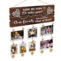 Buecasa Gifts for Best Friends Women Female BFF Sister - Long Distance Picture Clothespin Display Board with Twine and Pendant 1