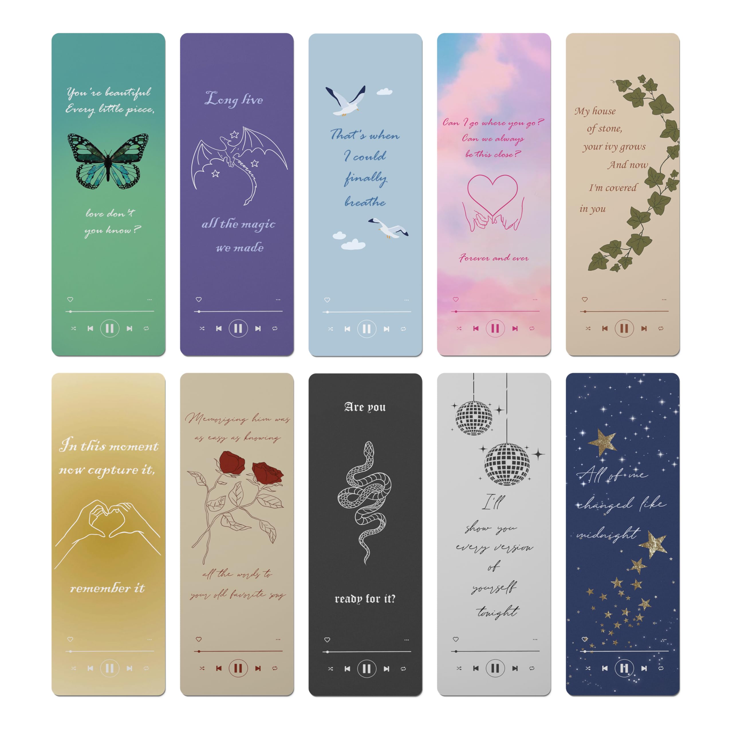 Twodays Music Inspired Bookmarks, Album Aesthetic Merch For Fans Gifts, Singer Book Accessories For Book Lovers, Bookish (6'X2'