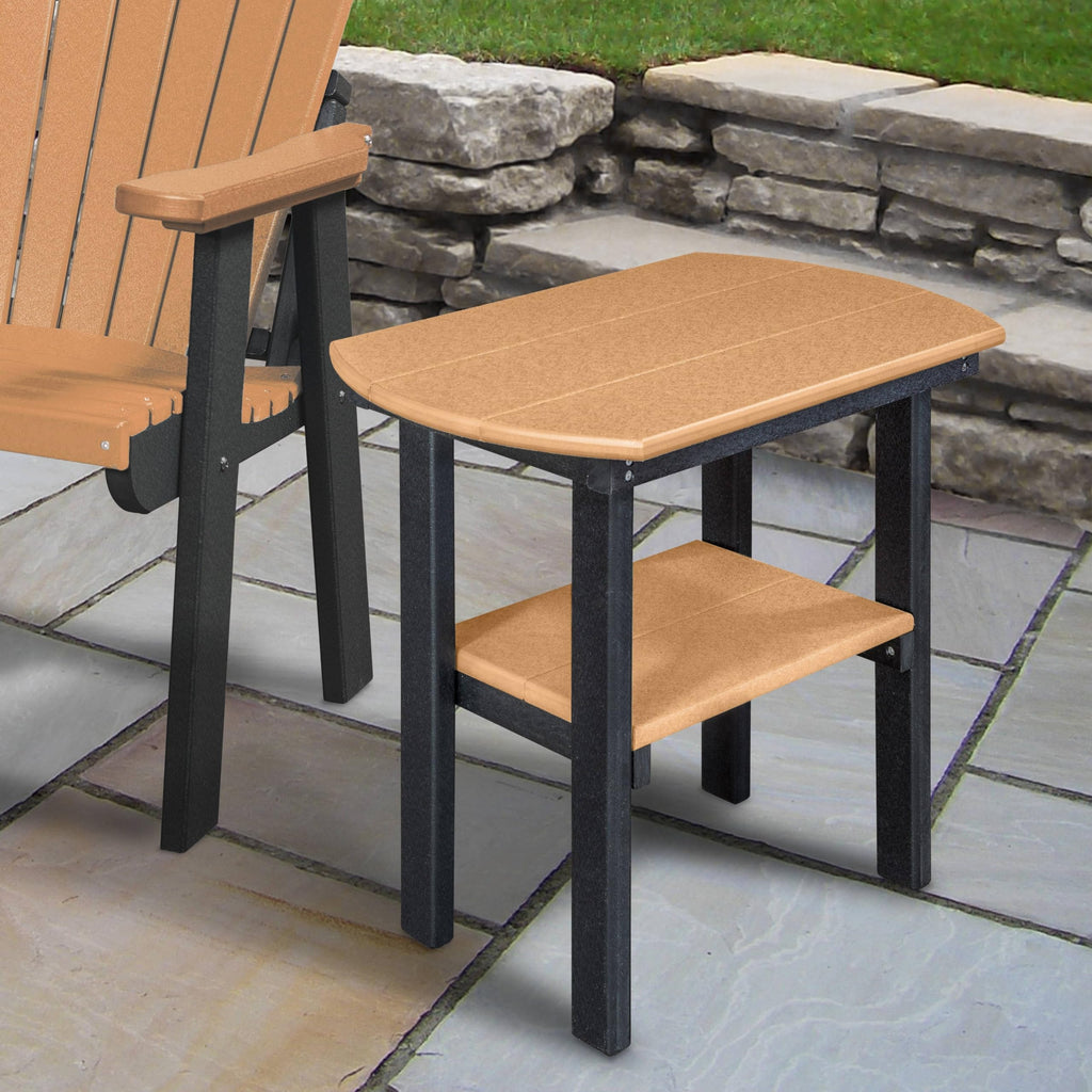 American Furniture Classics 525CBK Oval End Table, Cedar and Black