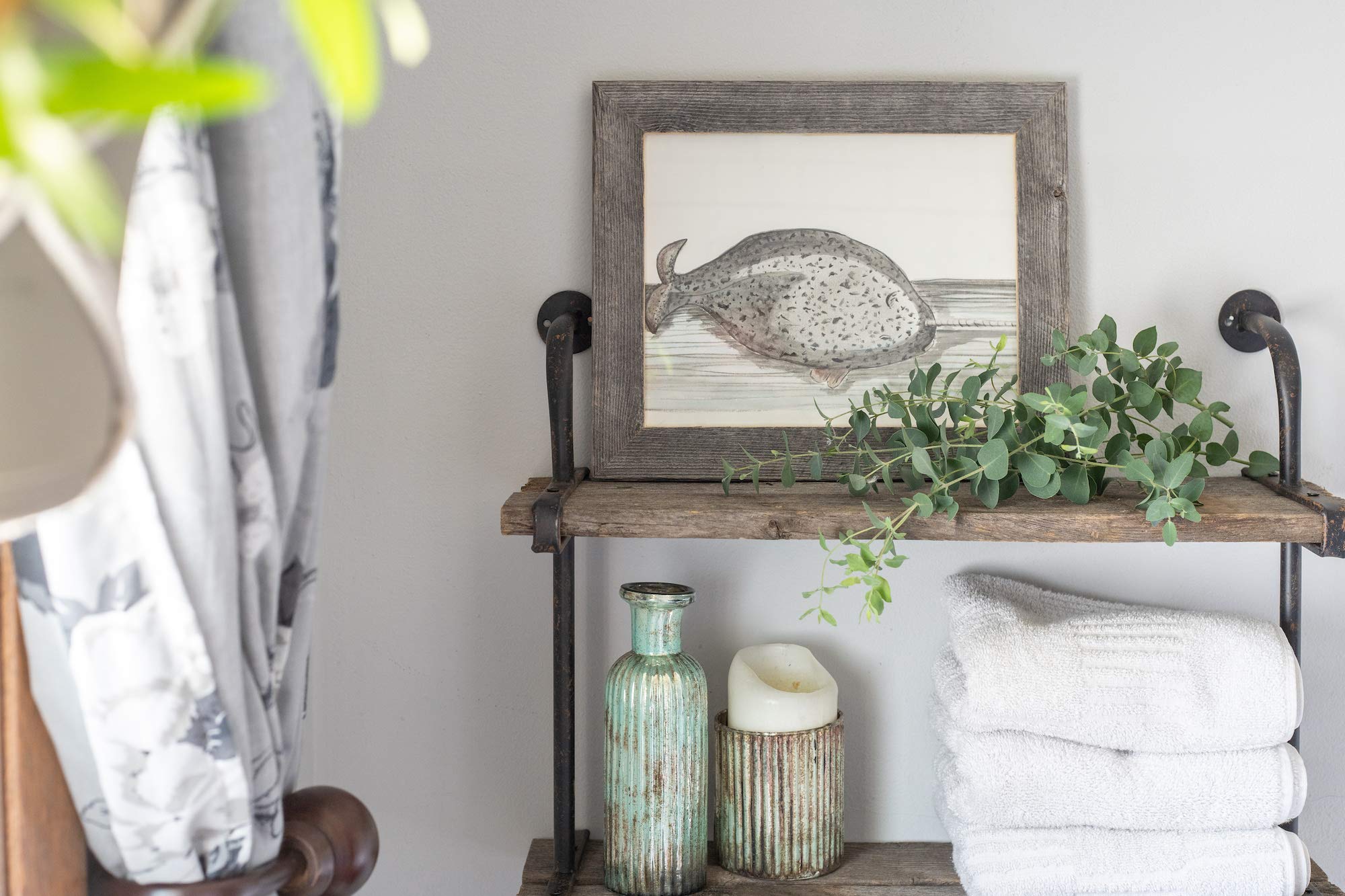 Barnwoodusa | Farmhouse 20X30 Picture Frame | 1 1/2 Inch Molding | 100% Reclaimed Wood | Rustic | Natural Weathered Gray