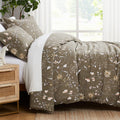 Southshore Fine Living, Inc. Oversized Twin Mattress Comforter Set, Down Alternative Boho Bedspread, The Secret Meadow Collectio