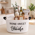 Yungyan House Warming New Home Gift Basket, Home Sweet Gift with Handle