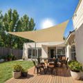 SHADEWIZ Rectangle 10 x 13 Sand Sun Shade Sail Canopy Awning for Patio Backyard Lawn Garden Outdoor Activities Grade UV Block 
