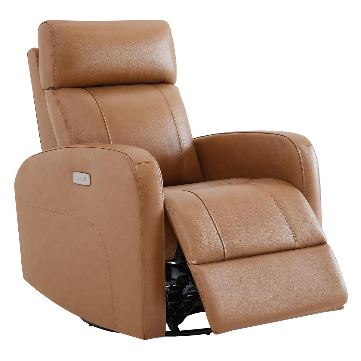 Chita Genuine Leather Power Swivel Glider Recliner Chair For Adults, Fsc Certified Electric Nursery Rocker Recliner Chair For Li
