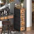 GiftGo Narrow Dresser Vertical Slim Dresser Chest of Drawers Skinny Storage Tower for Small Spaces Gaps Closet Bedroom Bathroom 