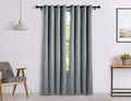 Amazon Brand  Solimo Room Darkening Blackout Door Curtain, 7 Feet, Set of 2 (Grey)