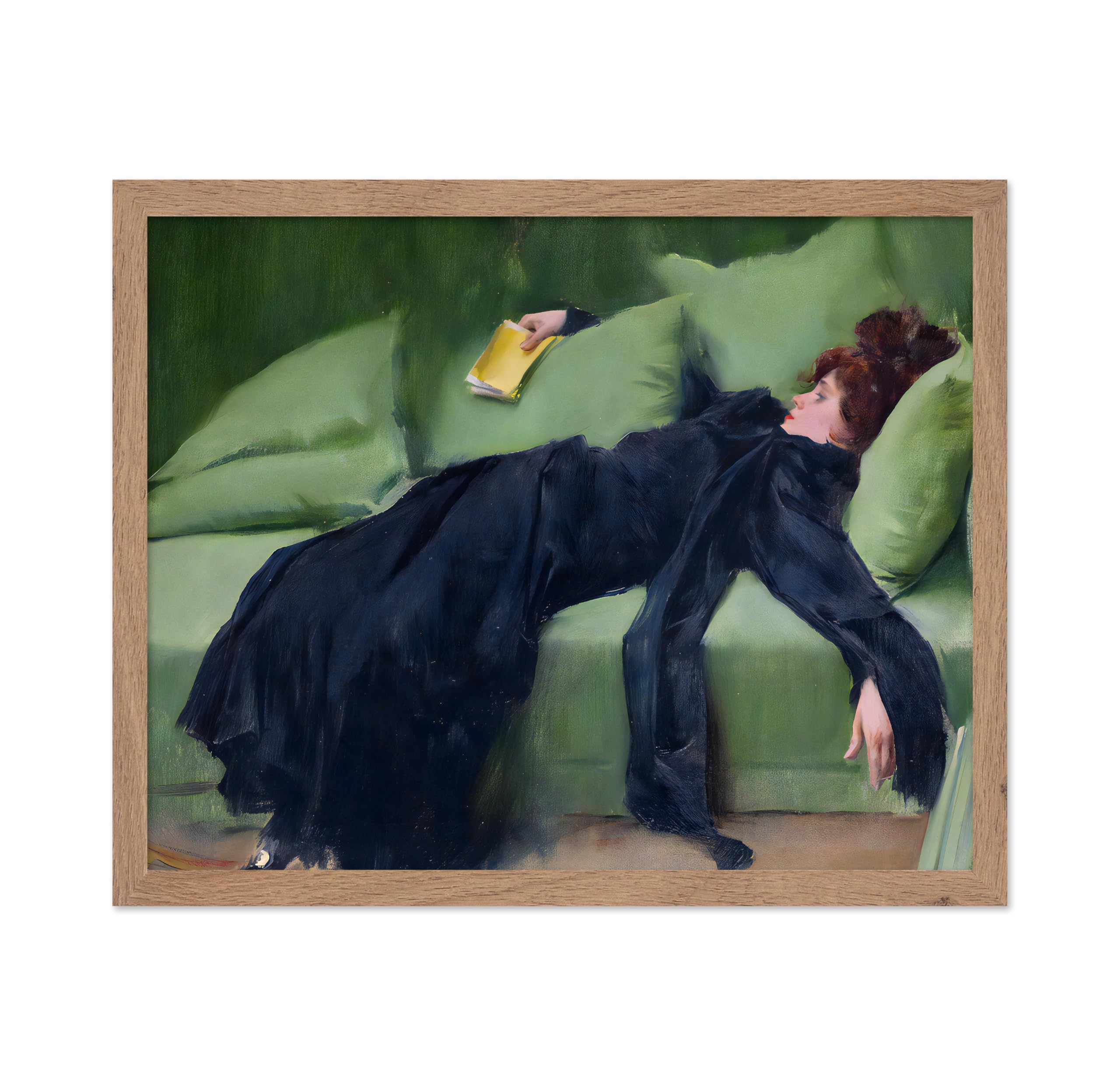 Poster Master Vintage Poster - Retro Impressionism Print - Gift for Artist, Painter - Decadent Woman, After the Dance, Moody - W