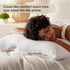 Bedsure Soft Pillows Queen Size Set Of 4 - Hotel Quality Queen Size Bed Pillows 4 Pack For Sleeping, Soft And Supportive Filling For Side, Back Sleepers (19'X28')