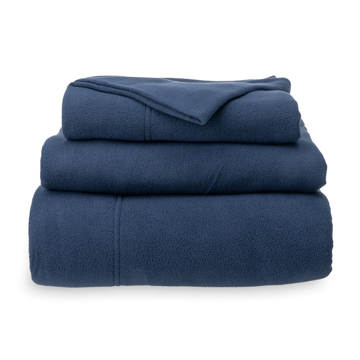 Berkshire Blanket Luxury Soft Microfleece Twin Sheet Set, Warm And Durable, All Season Sheet (Twin, Winter Blue)