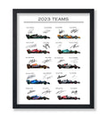 Poster Master 2023 Car Racing Poster - Race Car Print - Sports Car Racing Art - Gift for Men, Women & Car Enthusiast - Great Wal