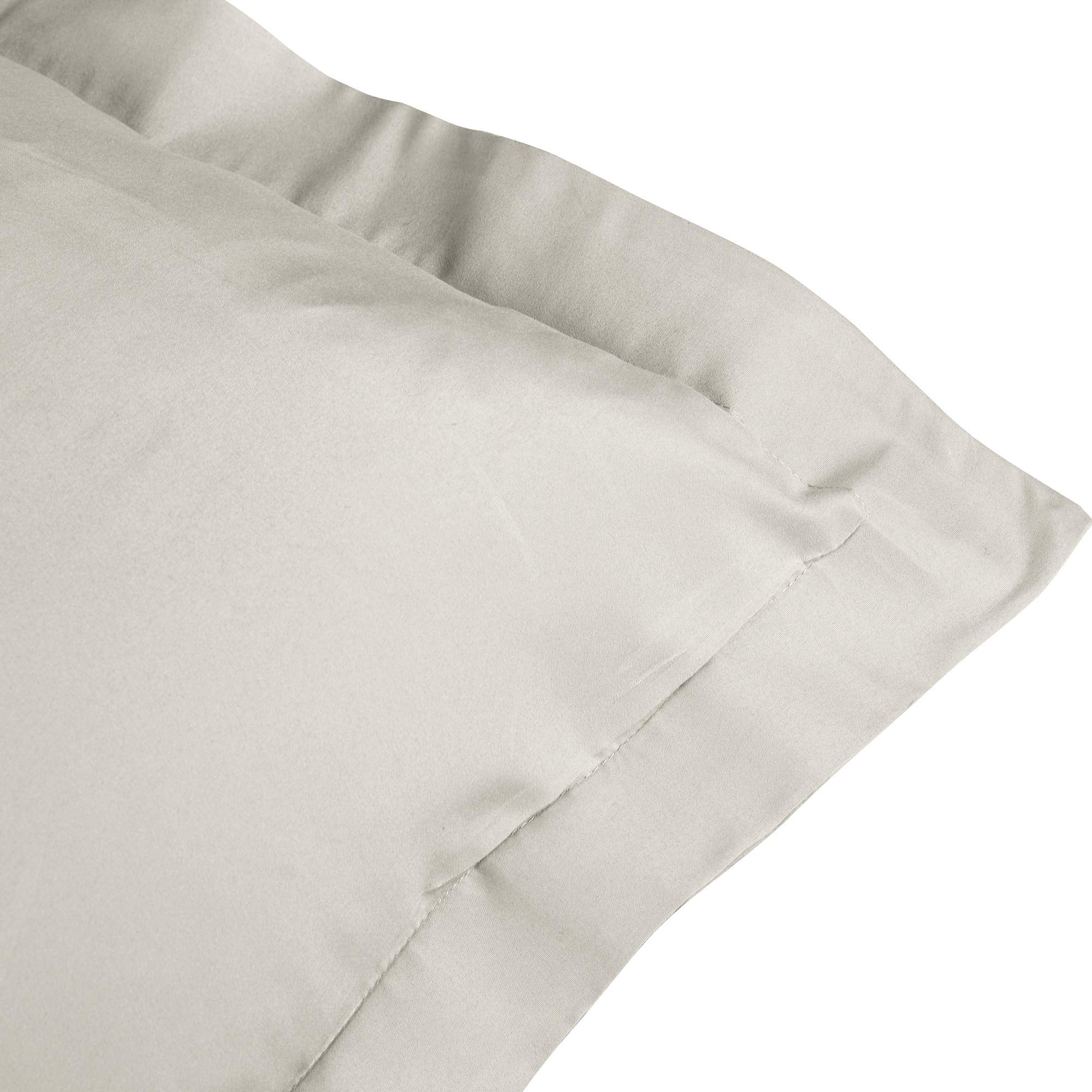 Bedsum 2 Pcs Microfiber European Pillow Shams, Super Soft And Fade, Wrinkle Resistant Bed Square Throw Pillow Covers With Envelo