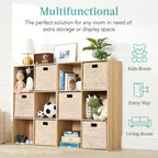 Best Choice Products 6-Cube Storage Organizer, 13.5In Shelf Opening, Bookcase, Display Shelf, Customizable W/ 3 Removable Back Panels – Walnut