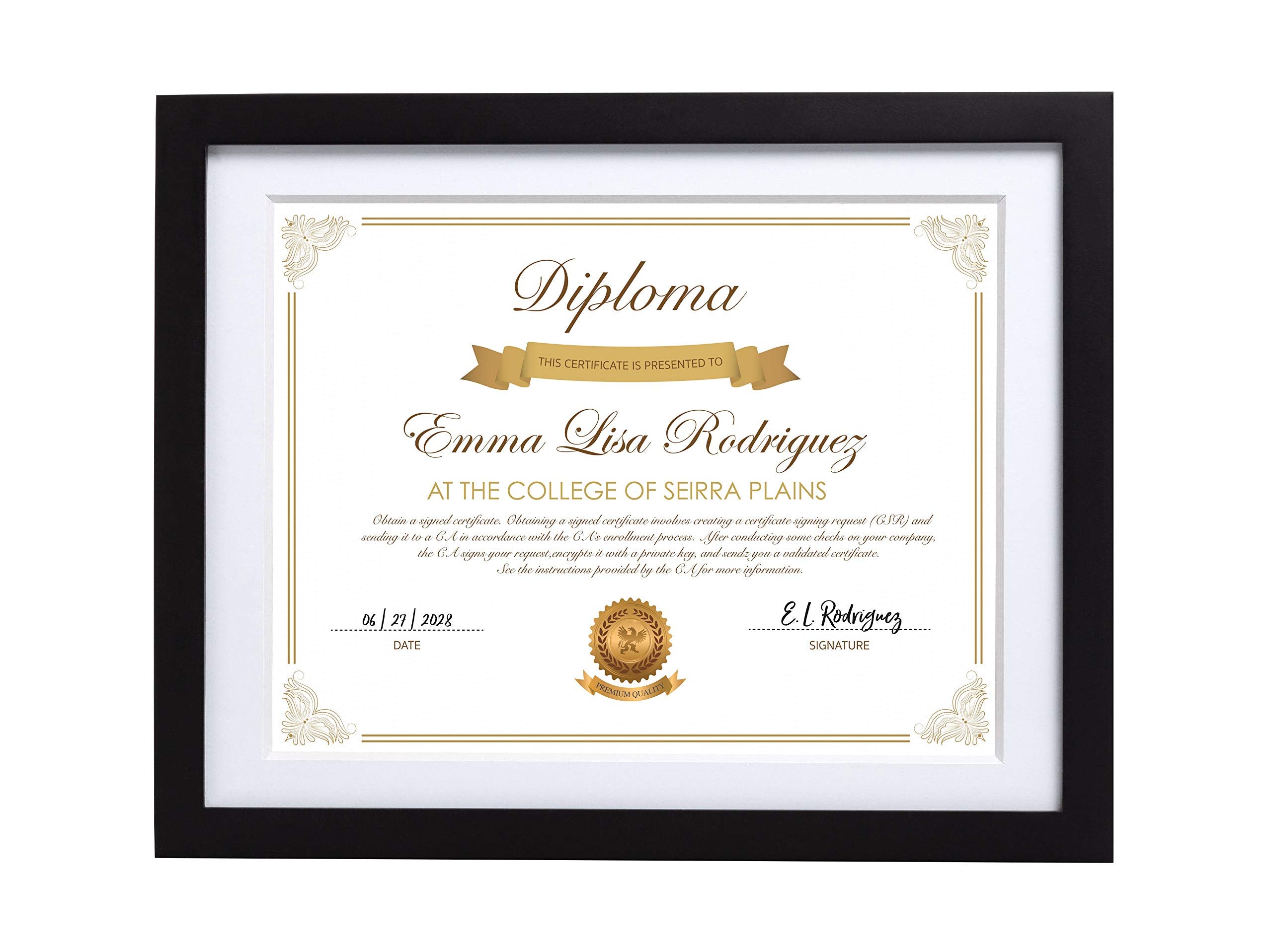 Pearhead Classic Graduation Diploma Frame, High School And College Certificate Frame, Graduation Keepsake For Graduates, Office 