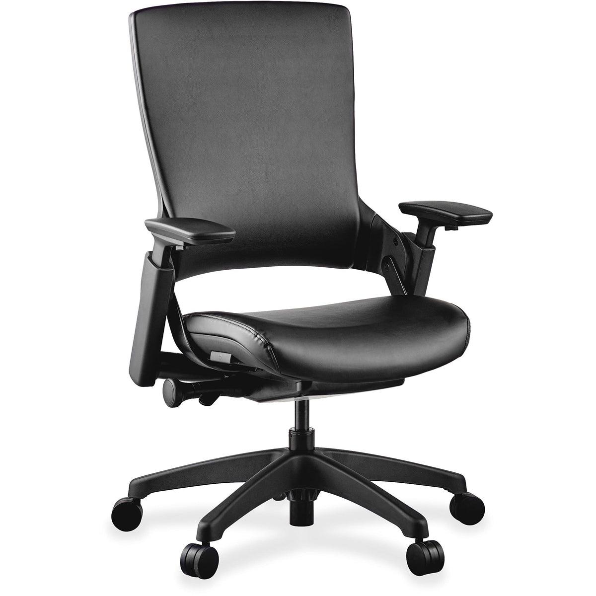 Lorell Serenity Series Executive Multifunction High-Back Black Chair