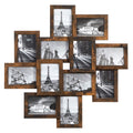 SONgMIcS 4x6 collage Picture Frames, 12-Pack Picture Frames collage for Wall Decor, Rustic Photo collage Frame, Multi Picture Fr