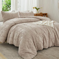 Andency Khaki Tufted Comforter Set Full(79X90Inch), 3 Pieces(1 Tufts Comforter, 2 Pillowcases) Boho Textured Farmhouse Comforter