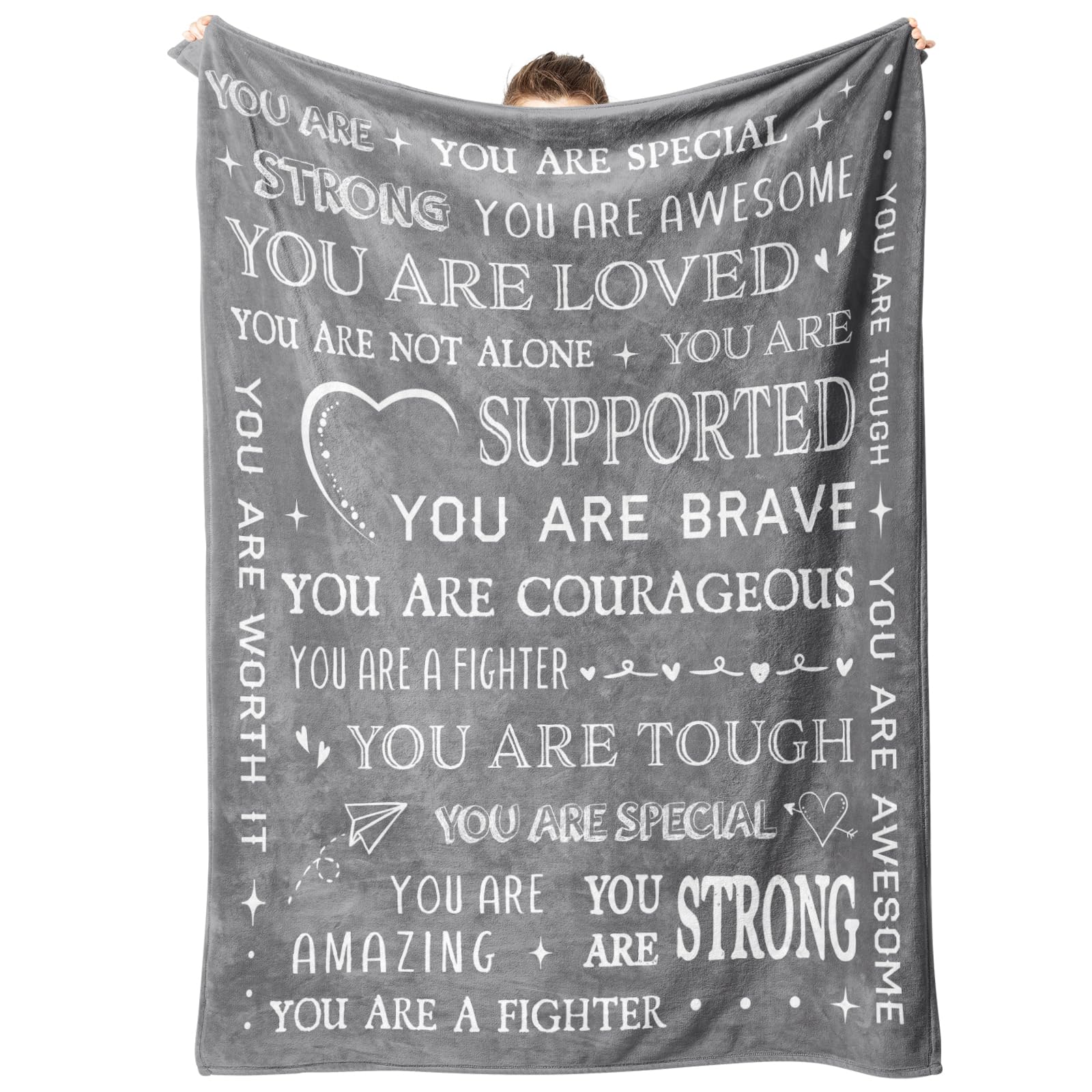 Steadstyle Blanket Gifts For Women Or Men - Get Well Soon Blanket, Sympathy Gifts For Her Him, Thinking Of You Gifts, Inspiratio