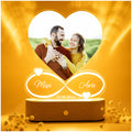florithings Unique Gifts for Boyfriend Girlfriend - Customized LED Picture Frame - Gift for Anniversary Valentines Day Wedding o