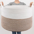 Av Shop Extra Large Storage Woven Laundry Basket Jute Laundry Basket, Wicker Blankets Pillows Storage in Living Room Baby Nurser