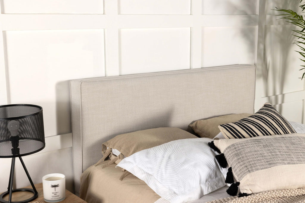 Coaster Home Furnishings Kosmo Transitional 46-inch Fabric Upholstered Panel Headboard for Bedroom King Size Sand 315993K